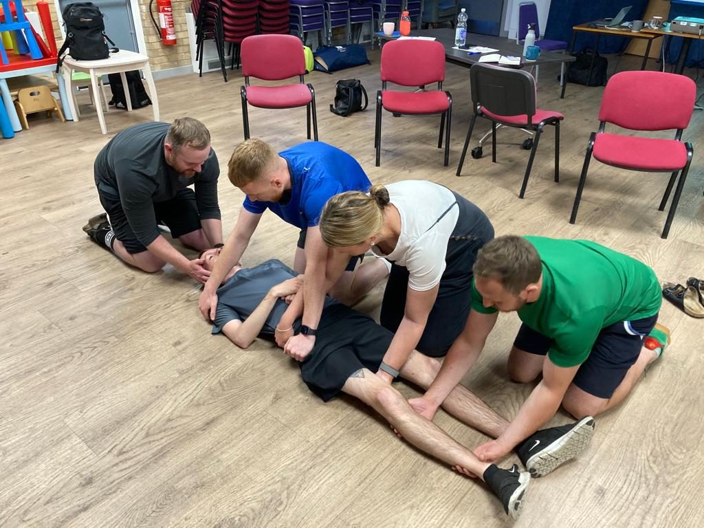 First aid training in progress in Bournemouth